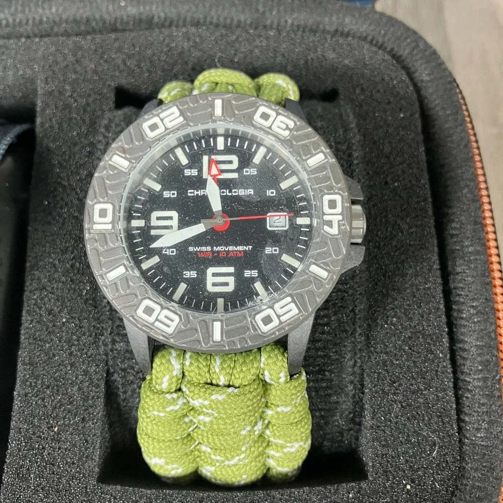 Chronologia Canyoneer 94024-E Granite Paracord‎ Watch – New with Headlamp